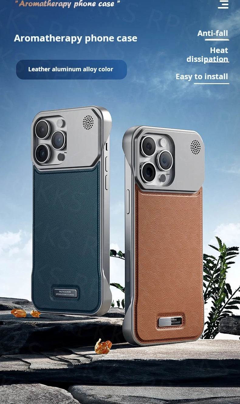 Premium iPhone Leather Case Magsafe - Magnetic & Frameless Armor