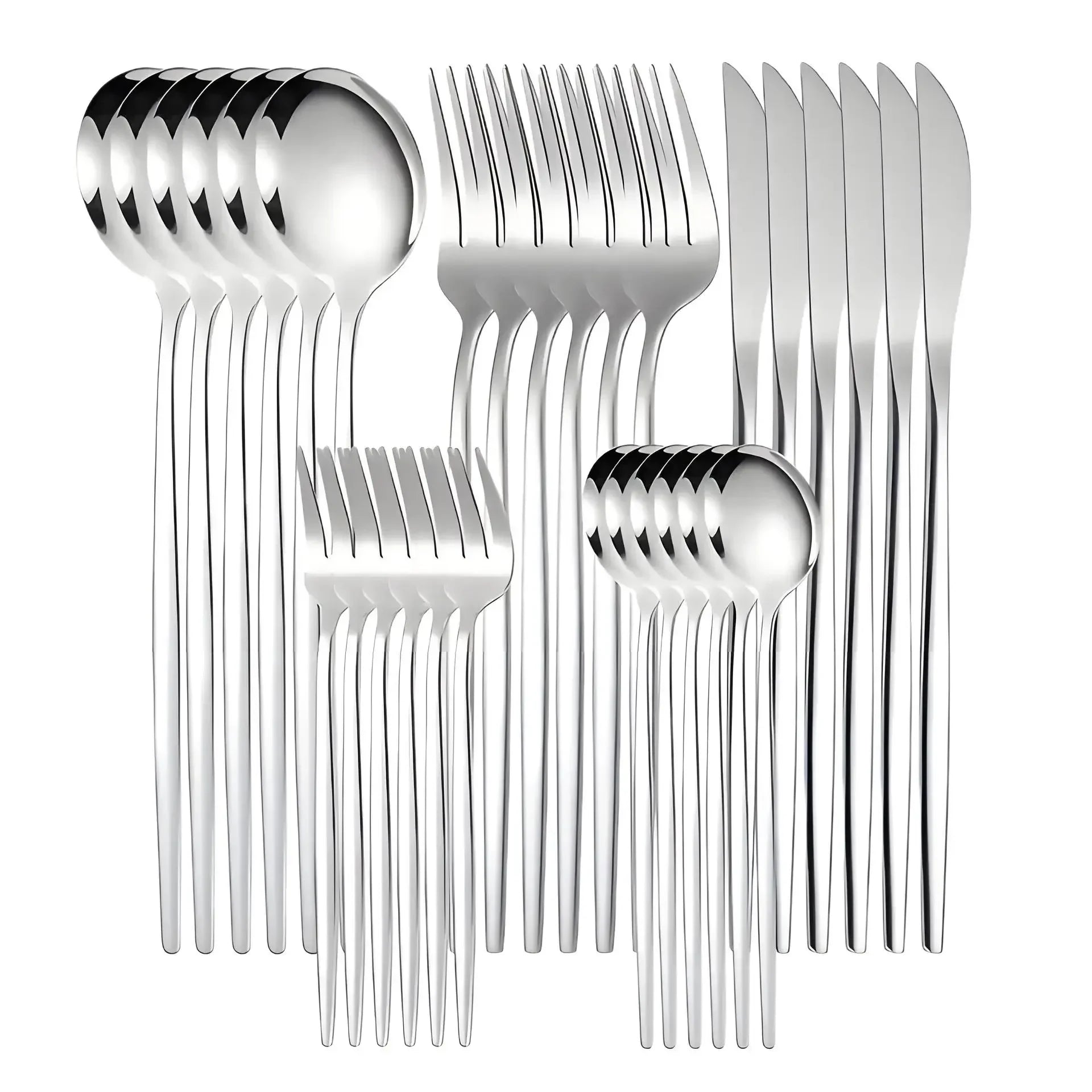 Elegant Gold Dinnerware Set - Premium Stainless Steel Cutlery