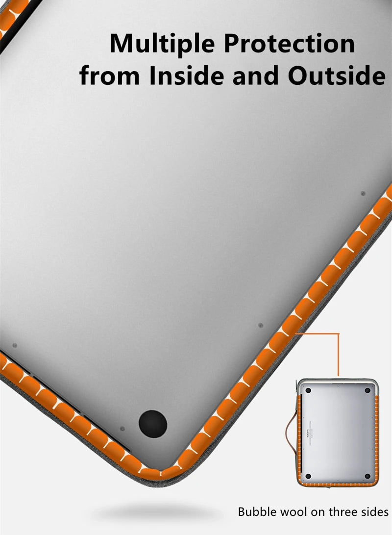Premium Multi-Pocket Laptop Sleeve - Shockproof & Versatile Fit