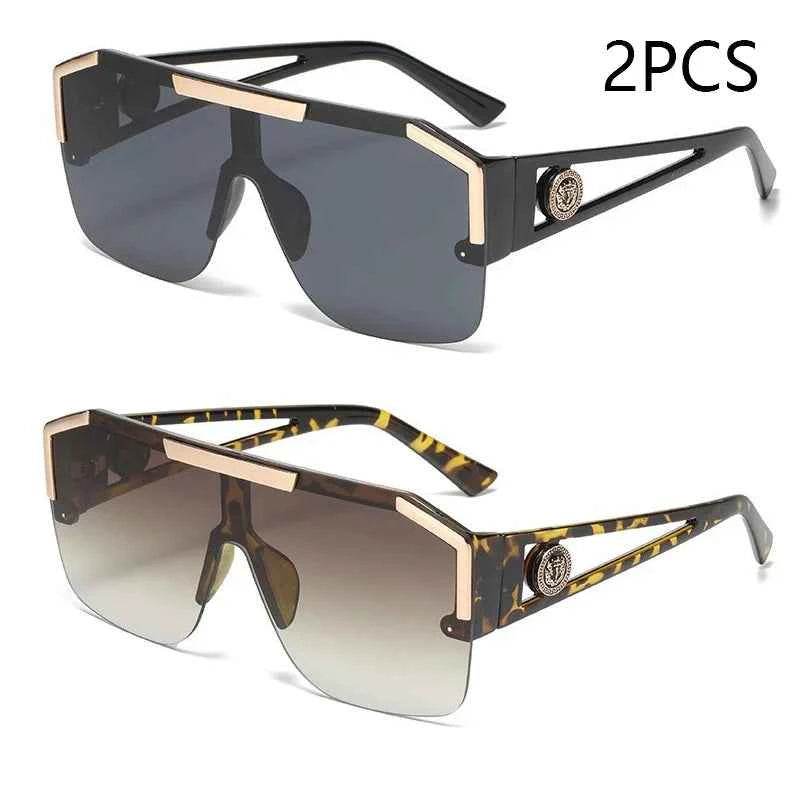 Premium Oversized Square Sunglasses - UV400 Gradient Lenses