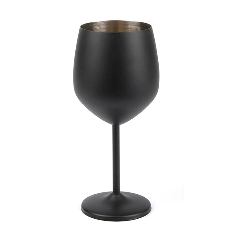 Elegant Unbreakable Metal Champagne Glass - 500ML Stainless Steel Goblet