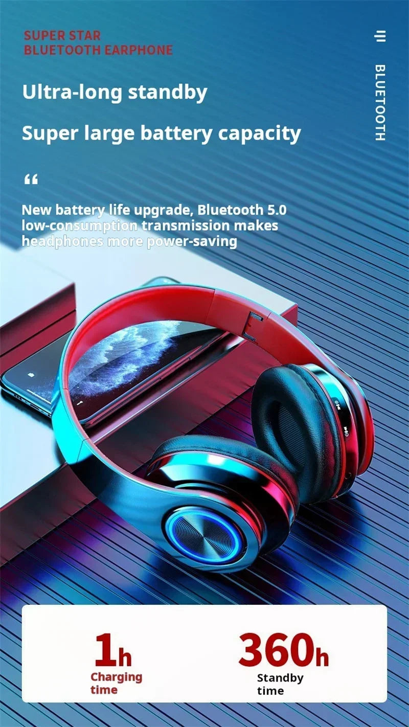 Premium Wireless Gaming Headset - Bluetooth 5.0 Surround Sound