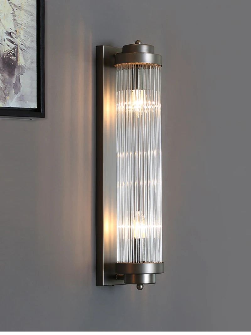 Elegant Modern Wall Sconce - Brushed Gold LED Lamp