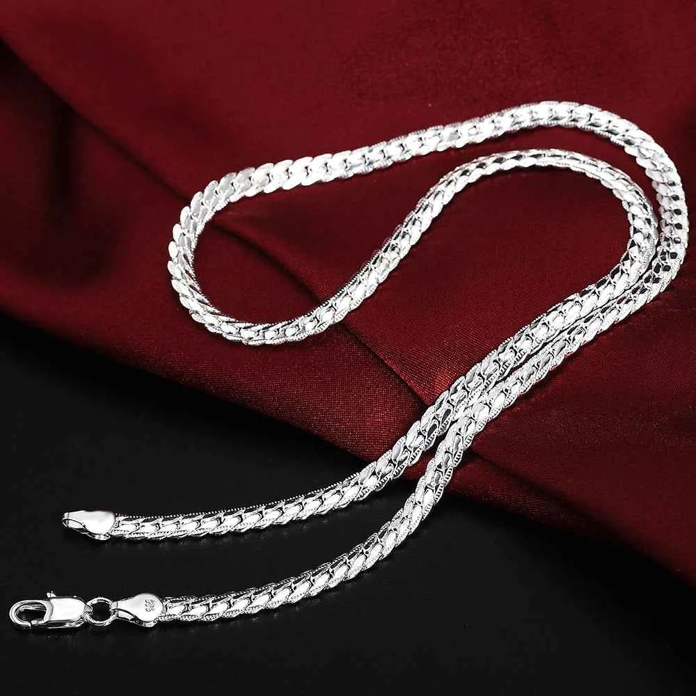 Elegant 925 Silver Necklace Chain - Premium Link Jewelry