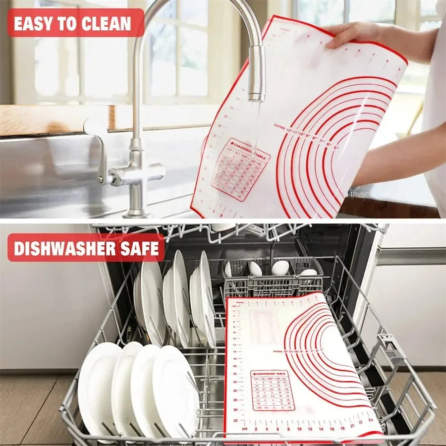 Professional Silicone Baking Mat - Non-Stick Dough Pad