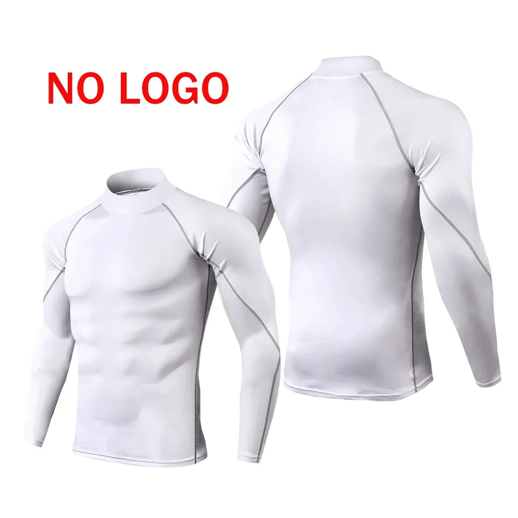 Premium Men's Compression Long Sleeve Shirt - Quick Dry Fitness Tee