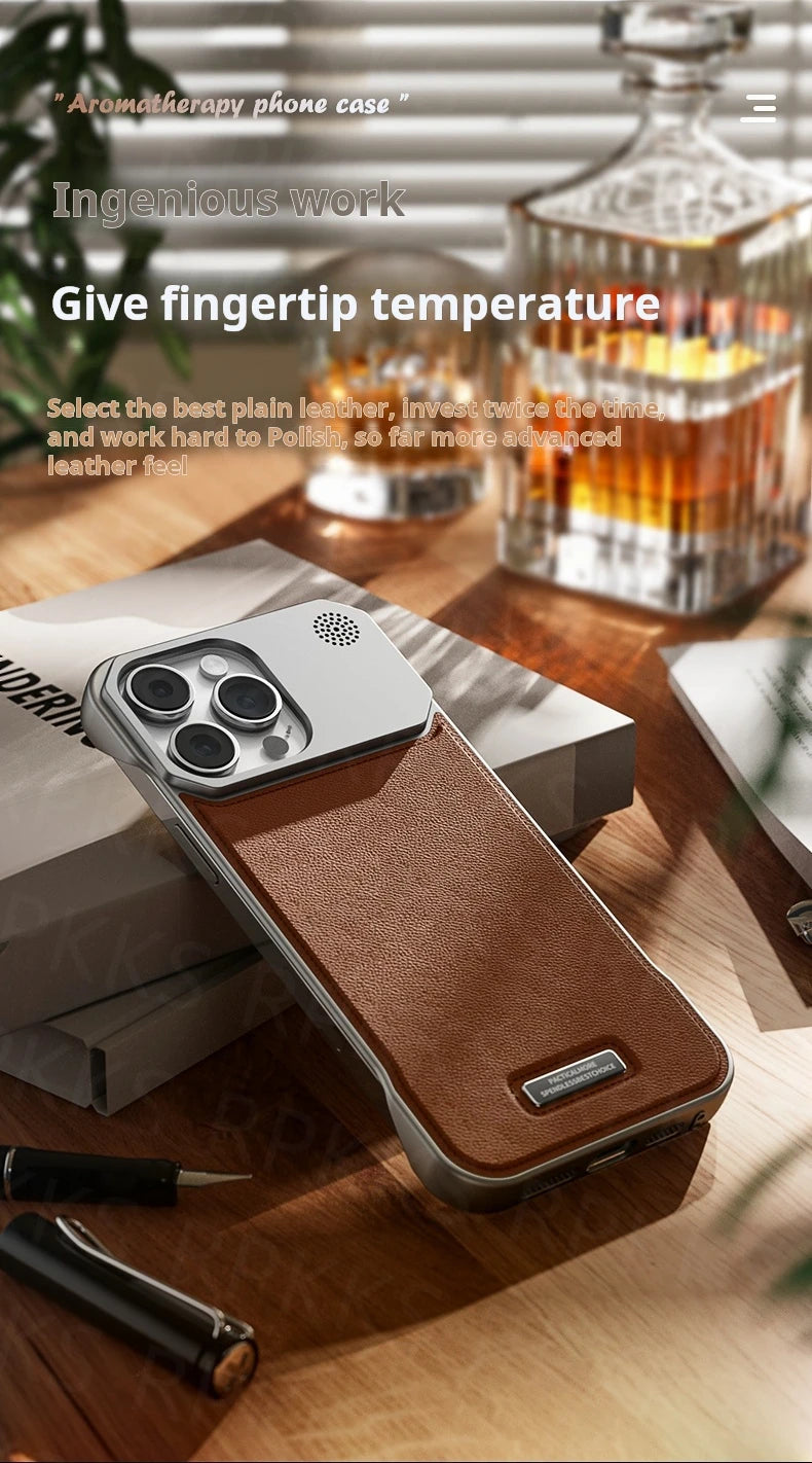Premium iPhone Leather Case Magsafe - Magnetic & Frameless Armor