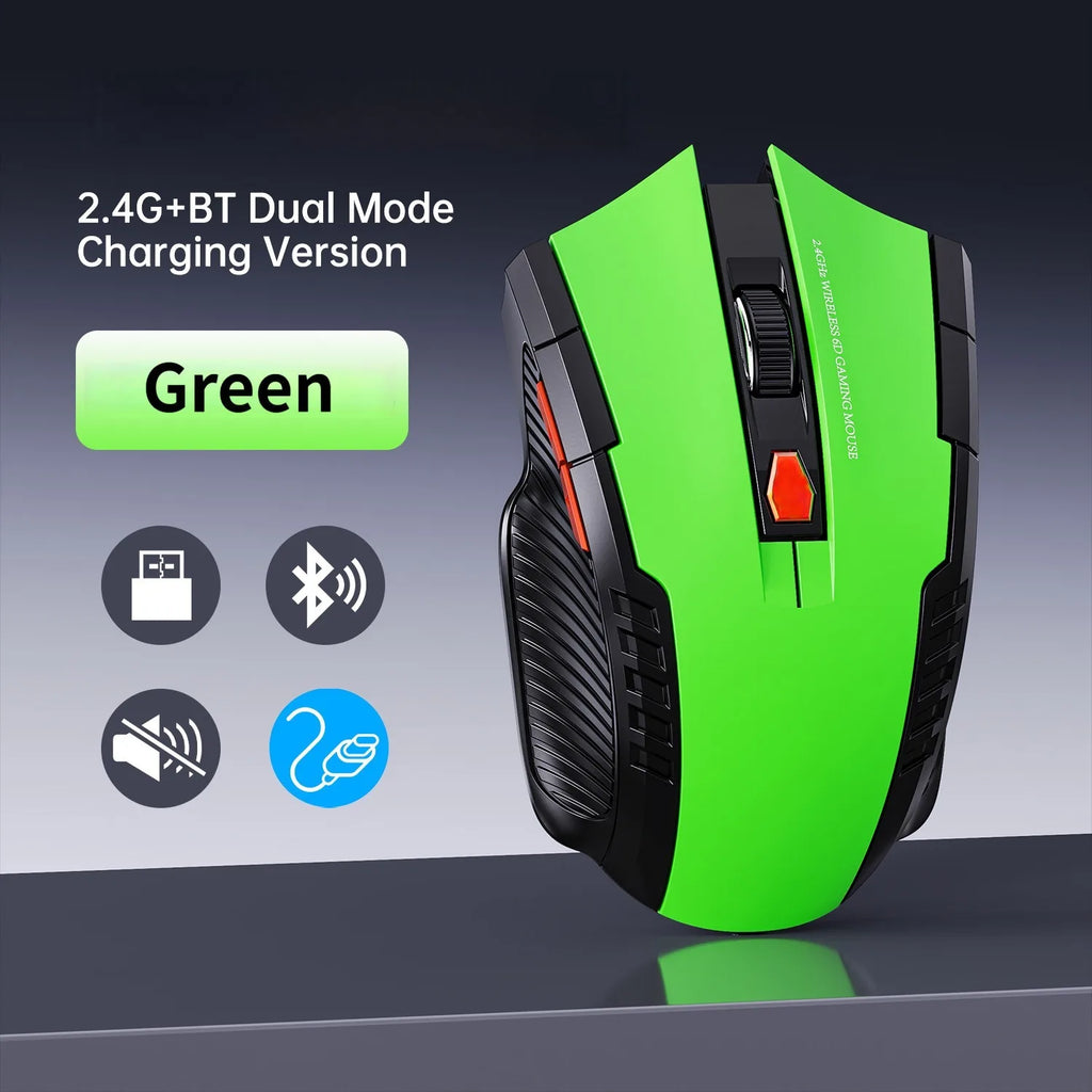 Premium Silent Wireless Mouse - 1600DPI Ergonomic Design