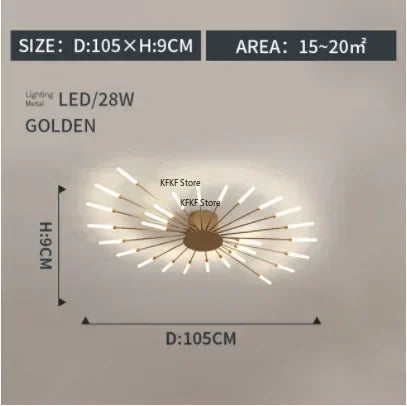 Luxury Modern LED Chandelier - Elegant Ceiling Light Fixture