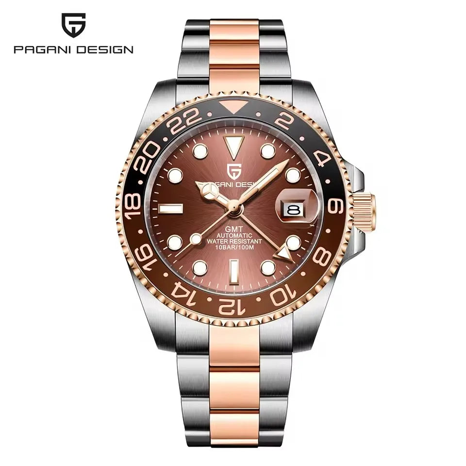 Luxury Automatic Mechanical Watch - Sapphire & Stainless Steel