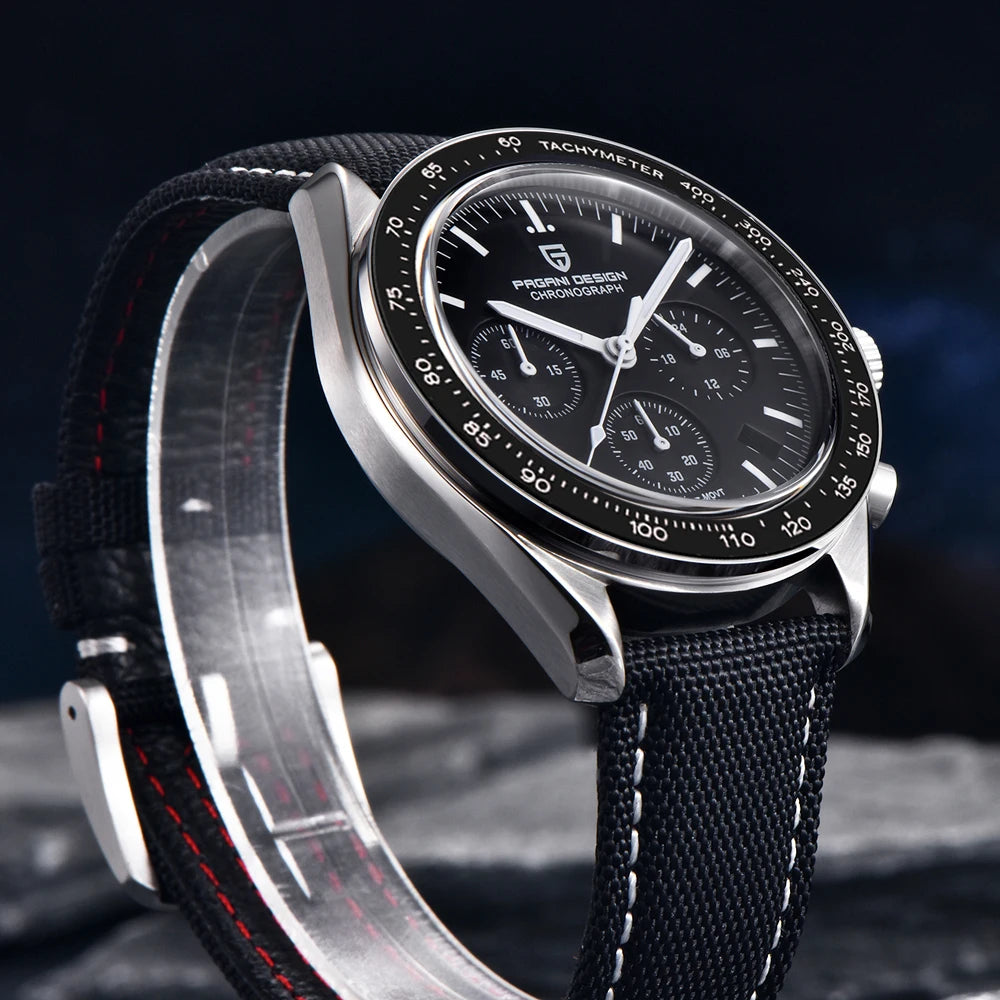 Luxury Men's Quartz Watch - Chronograph Sapphire Crystal