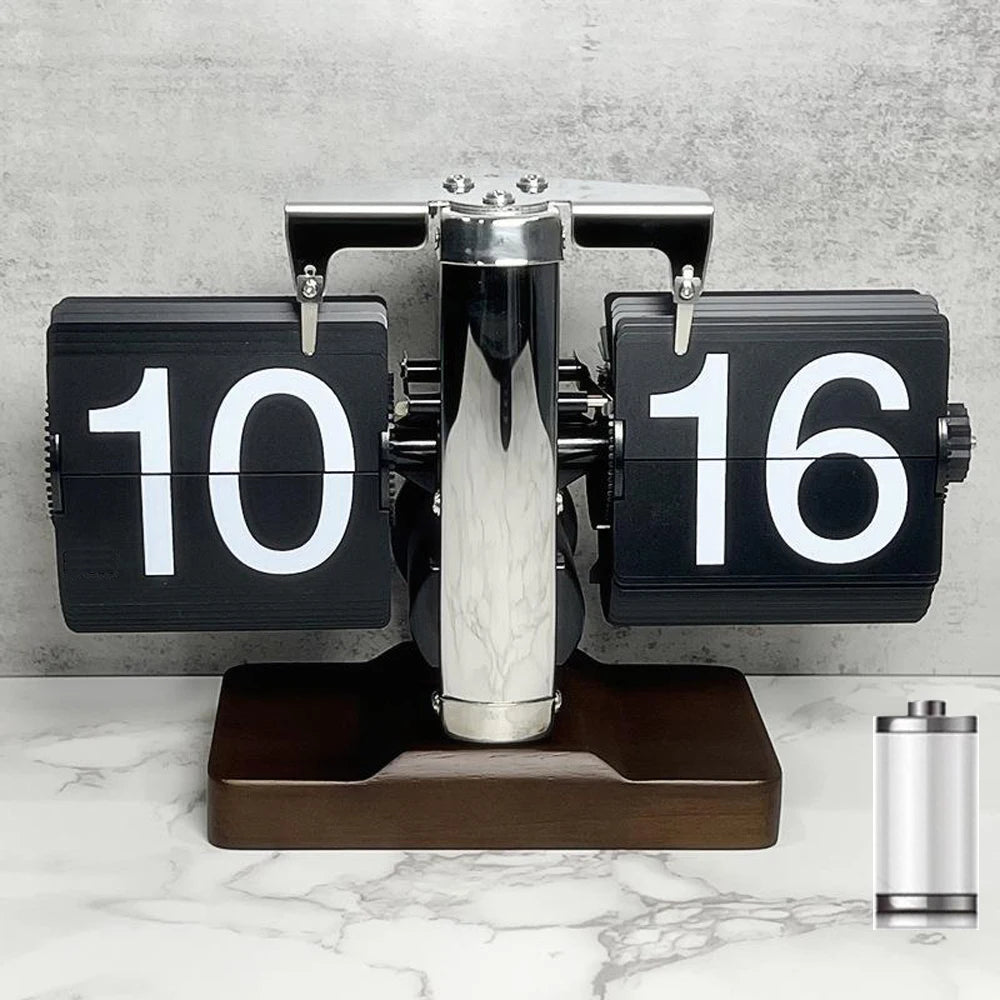 Elegant Automatic Flipping Clock - Modern Home Decor