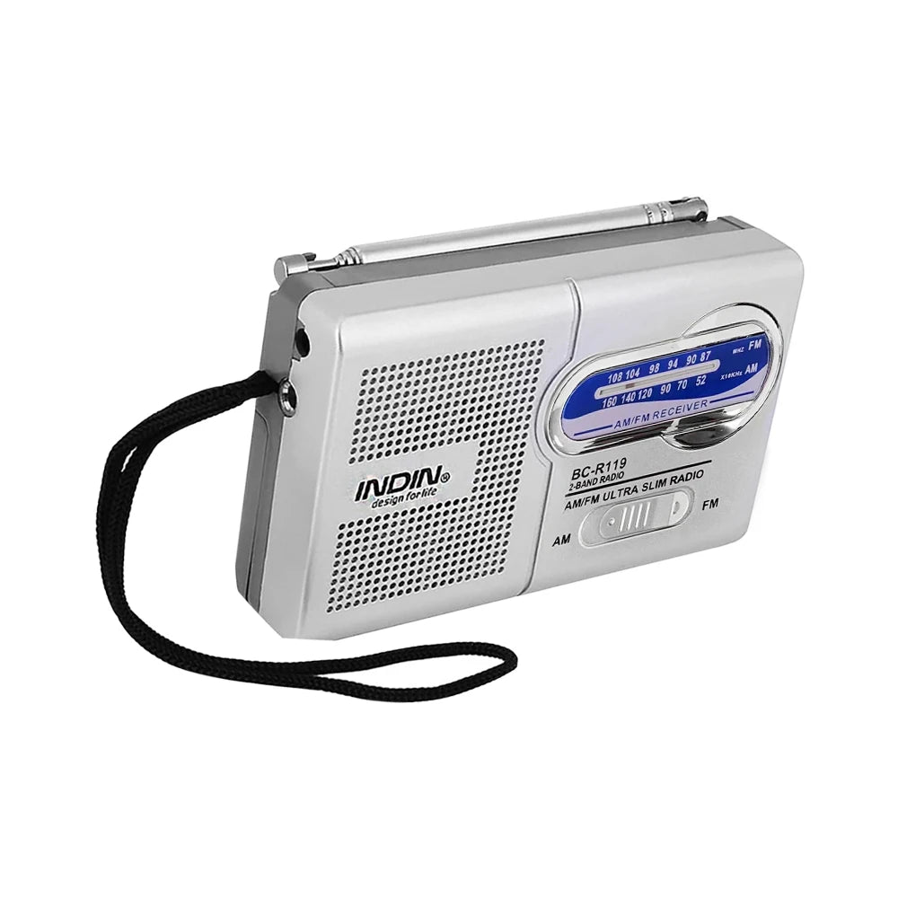 Compact Mini Portable Radio - AM FM Travel Audio Device