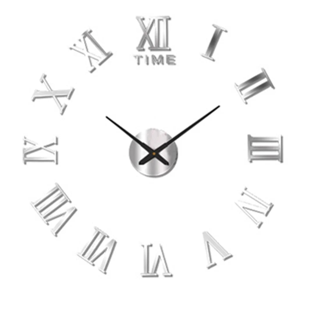 Elegant Modern Large Wall Clock - 3D DIY Quartz Design