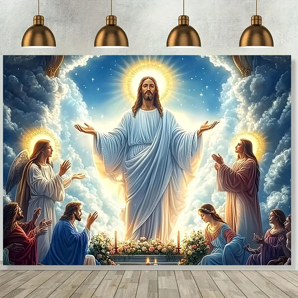 Premium Jesus Mary Tapestry - Sacred Wall Decor