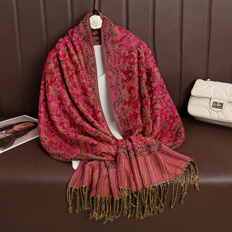 Luxury Cashmere Pashmina Shawl - Elegant Winter Wrap