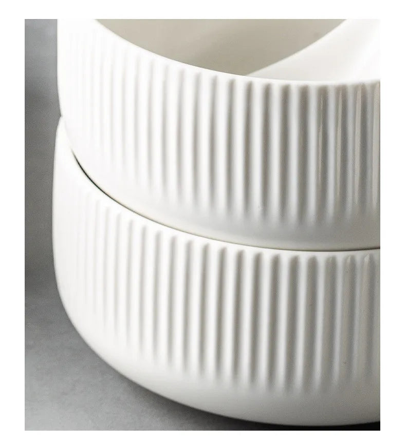 Premium Ceramic Dinnerware Set - Matte Glazed Japanese Style