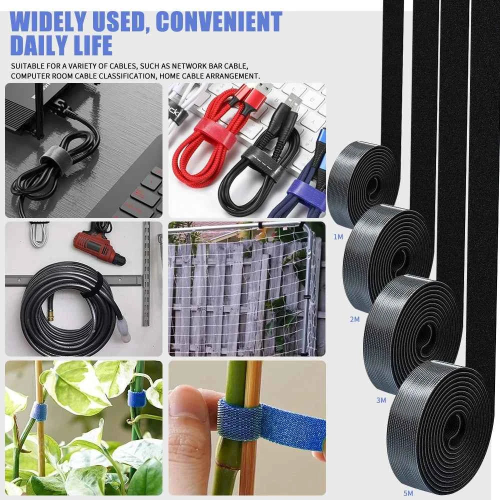 3/5M Cable Organizer Ties Tearable USB Cable Protector For Phone Mouse Earphone Data Wire Holder Cord Ties Protection Organizer