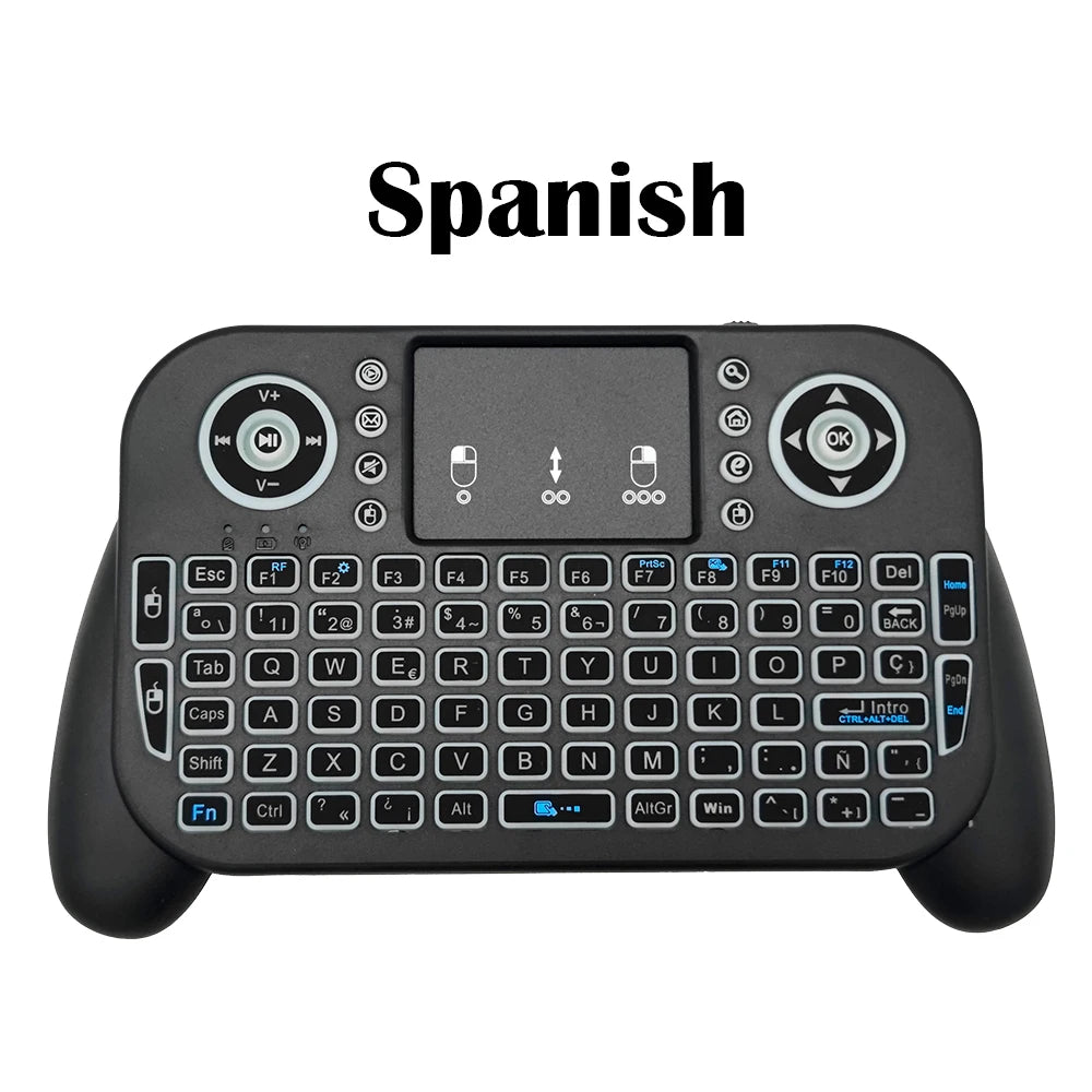 Premium Mini Wireless Keyboard with 7-Color Backlit & Touchpad