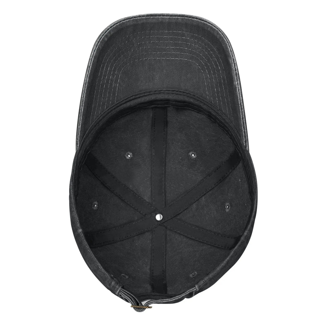 Classic Distressed Denim Baseball Cap - Unisex Unstructured Soft Hat