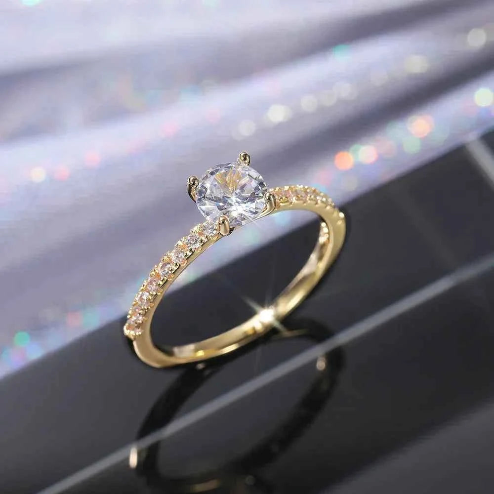 Elegant Eternity Ring - Brilliant Round Zirconia Wedding Band