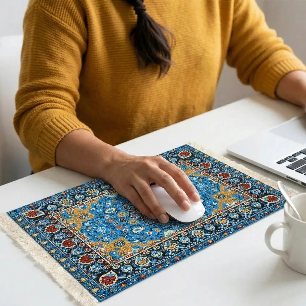 Elegant Persian Mouse Pad - Anti-slip Rubber Base Desk Mat