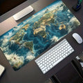 Premium Gaming World Map Mouse Pad - Non-Slip & Washable
