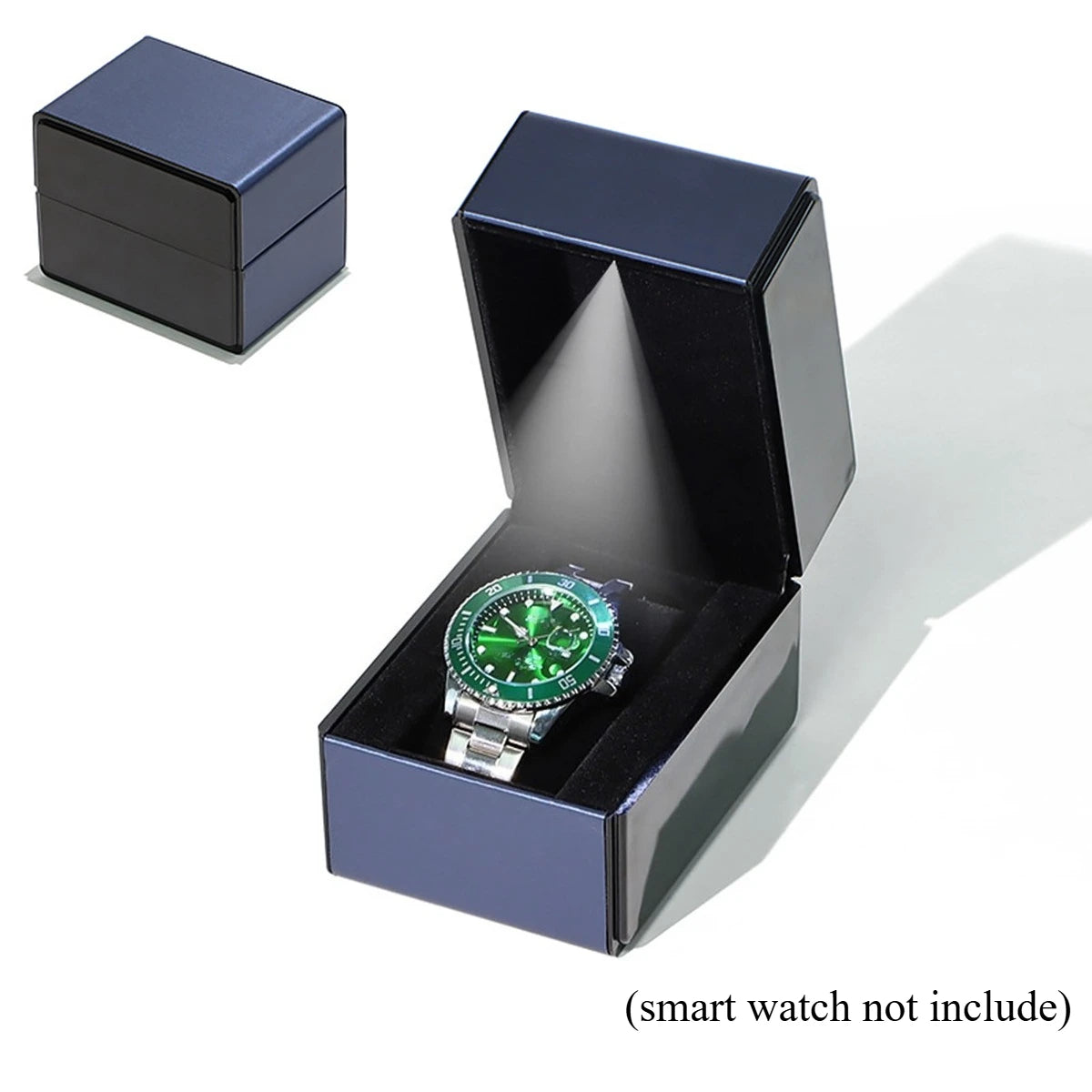Premium Luxury LED Watch Box - Clamshell Single Case