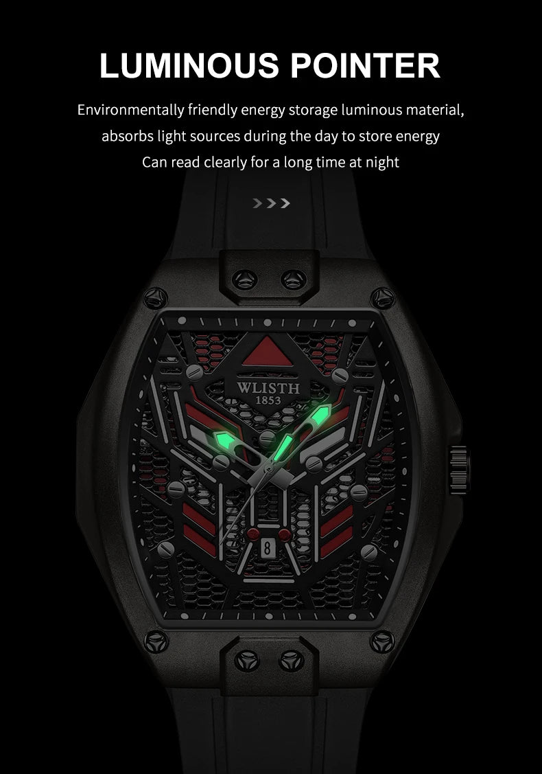 Luxury Men's Luminous Quartz Watch - Waterproof & Trendy