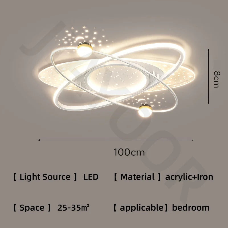 Modern LED Chandelier - Starry Sky Kids Room Pendant Light