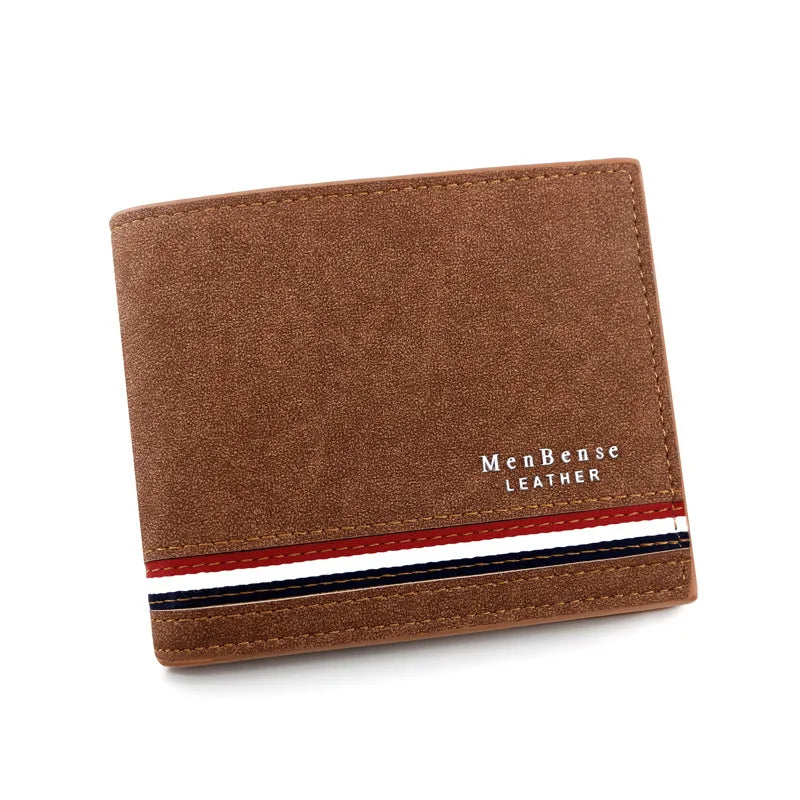 Luxury Slim Men's Wallet with Zipper Coin Pocket & Card Holder