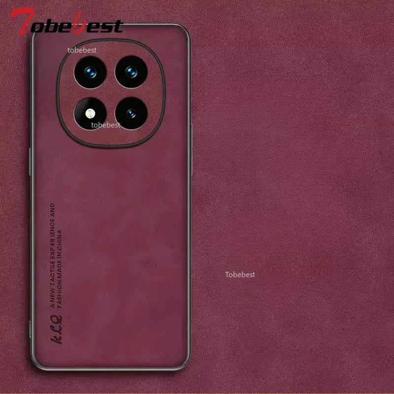Luxury Sheepskin Leather Case For Xiaomi Redmi Note 14 Pro