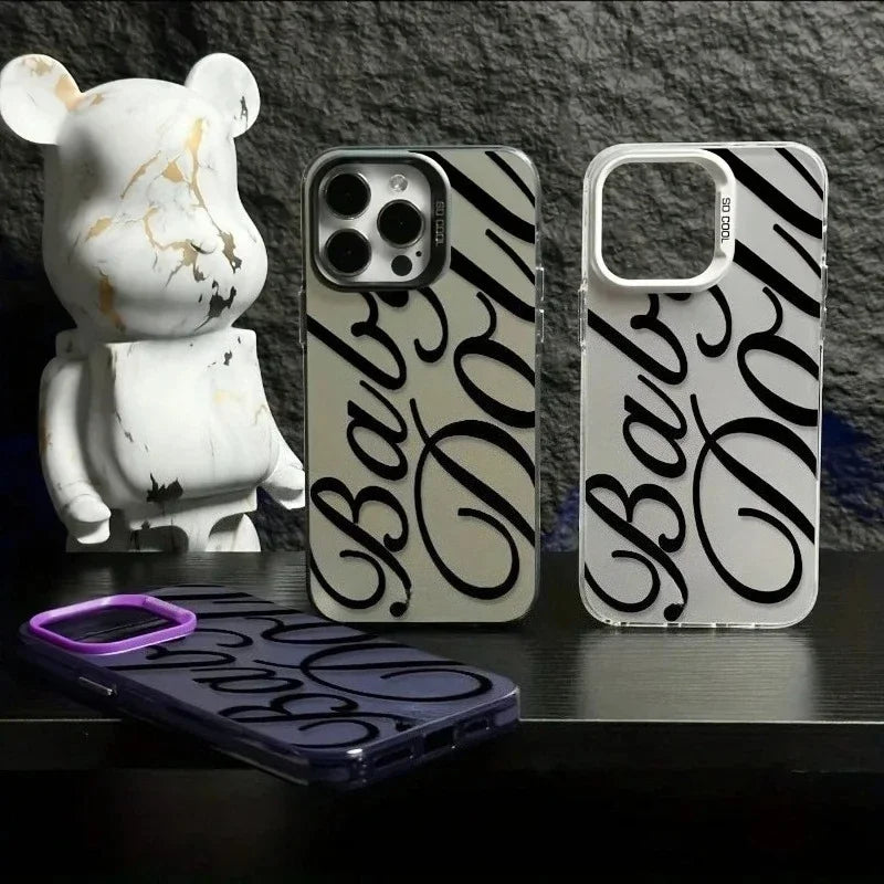 Elegant English Letters Phone Case - Premium Design