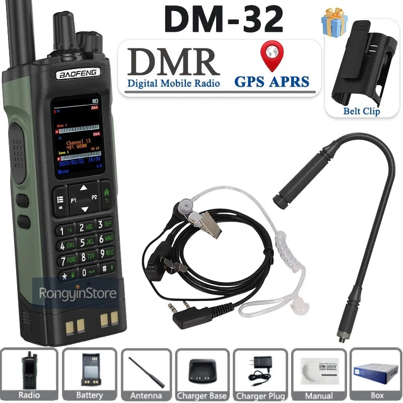 Professional Digital Walkie Talkie - 10W Dual Band DMR Radio