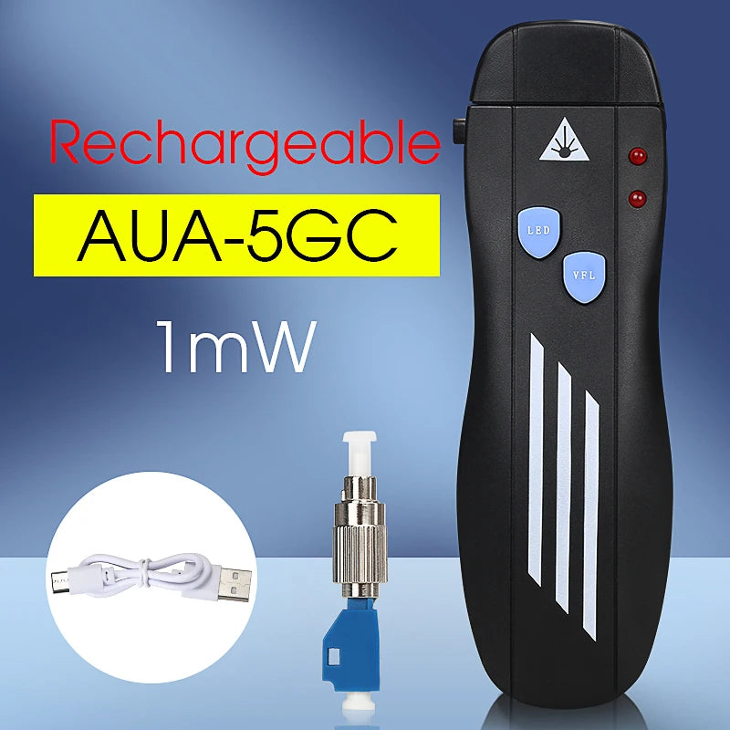 Professional Visual Fault Locator - Rechargeable Fiber Tester