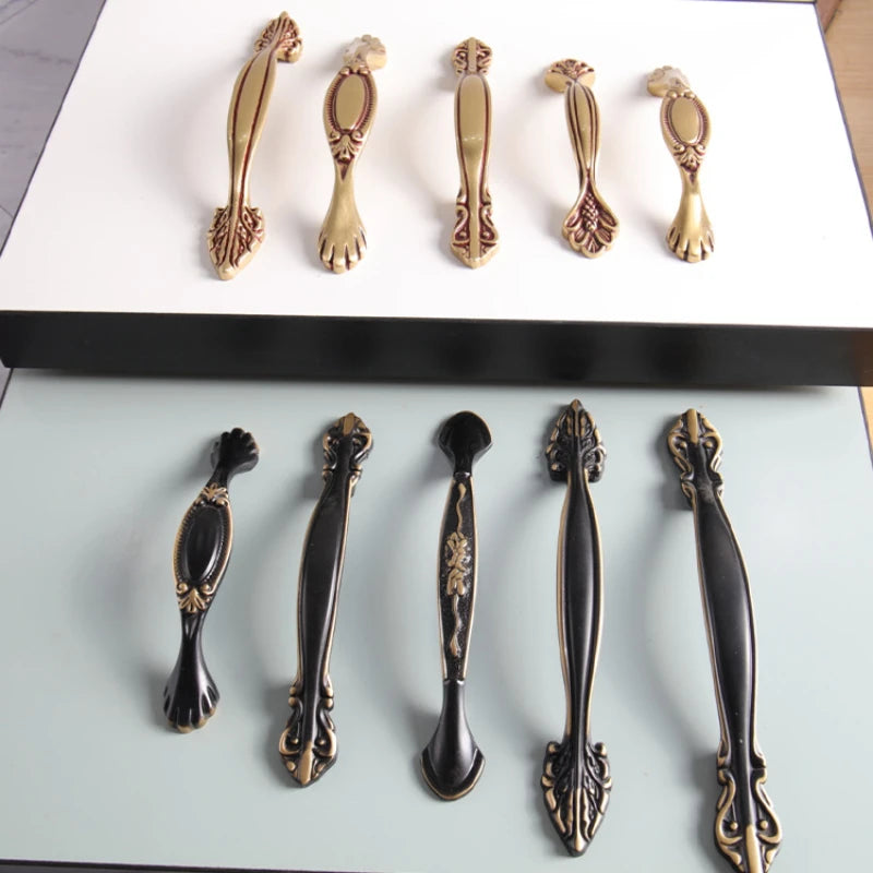 Premium Solid Brass Cabinet Handles - Electroplated Elegance