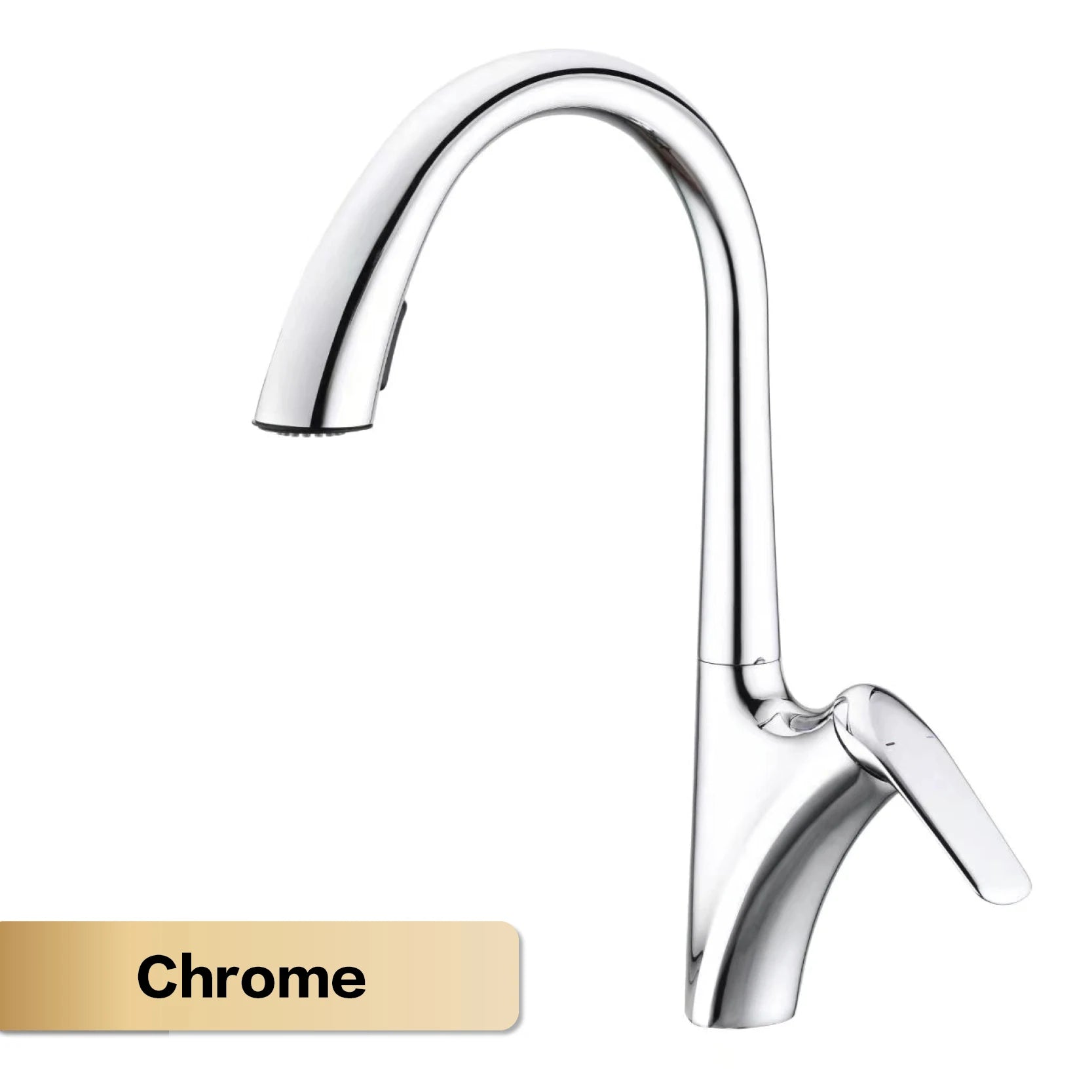 Premium Brushed Gold Kitchen Faucet - Pull-Out Spray