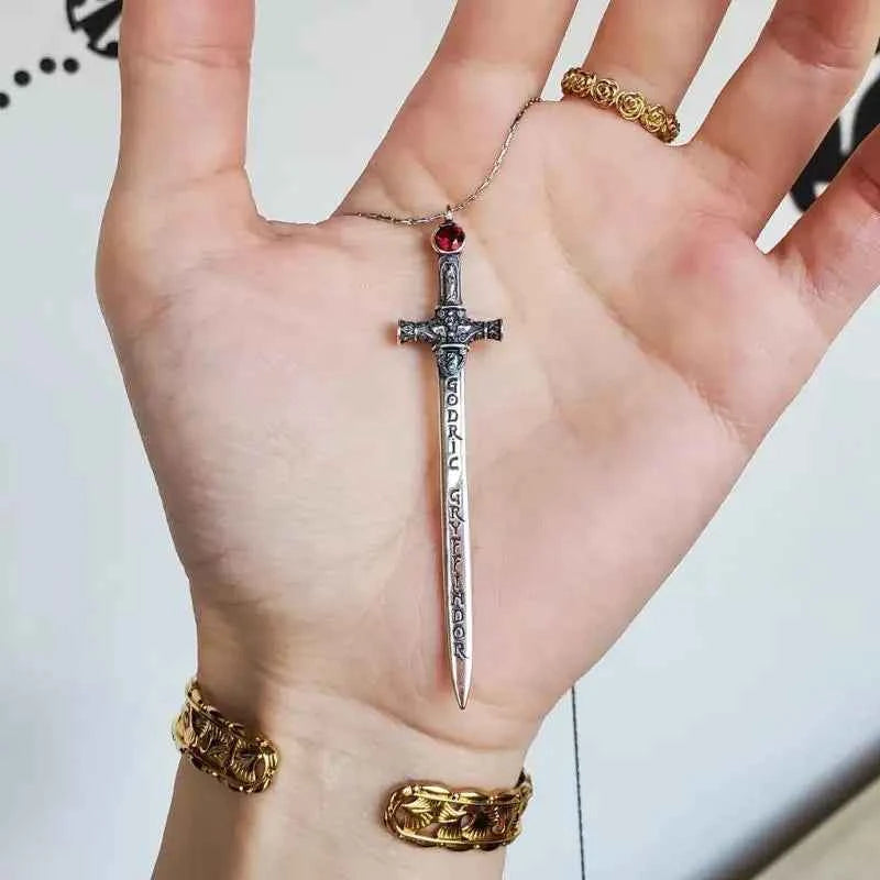 Elegant Sword Pendant Necklace - Wizardry Fan Jewelry Gift