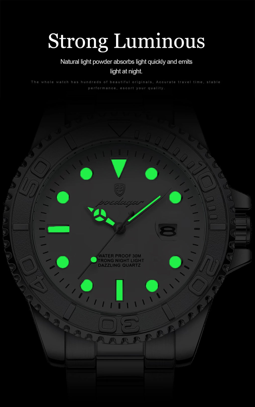 Luxury Military Men's Watch - Waterproof & Luminous