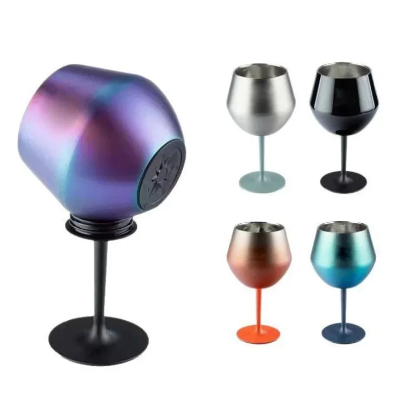 Premium Insulated Wine Glass - Portable Stainless Steel