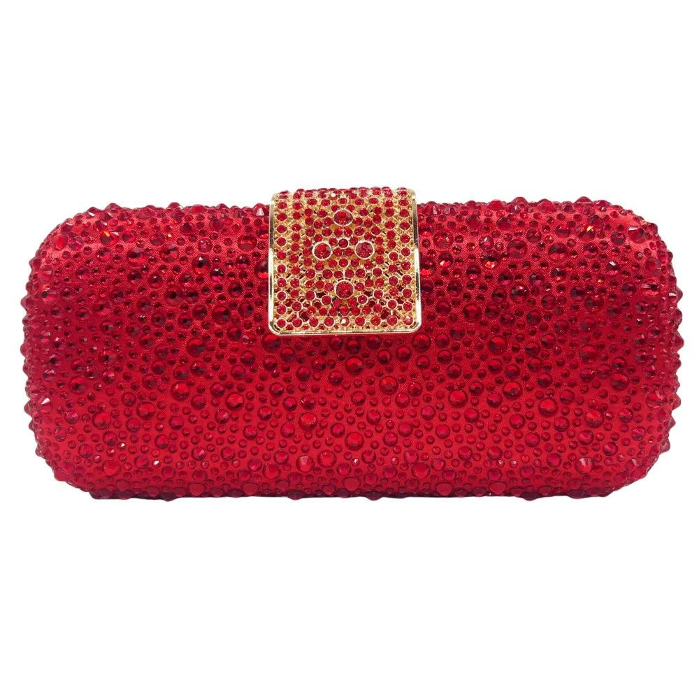 Elegant Crystal Evening Bag - Sparkling Diamond Clutch