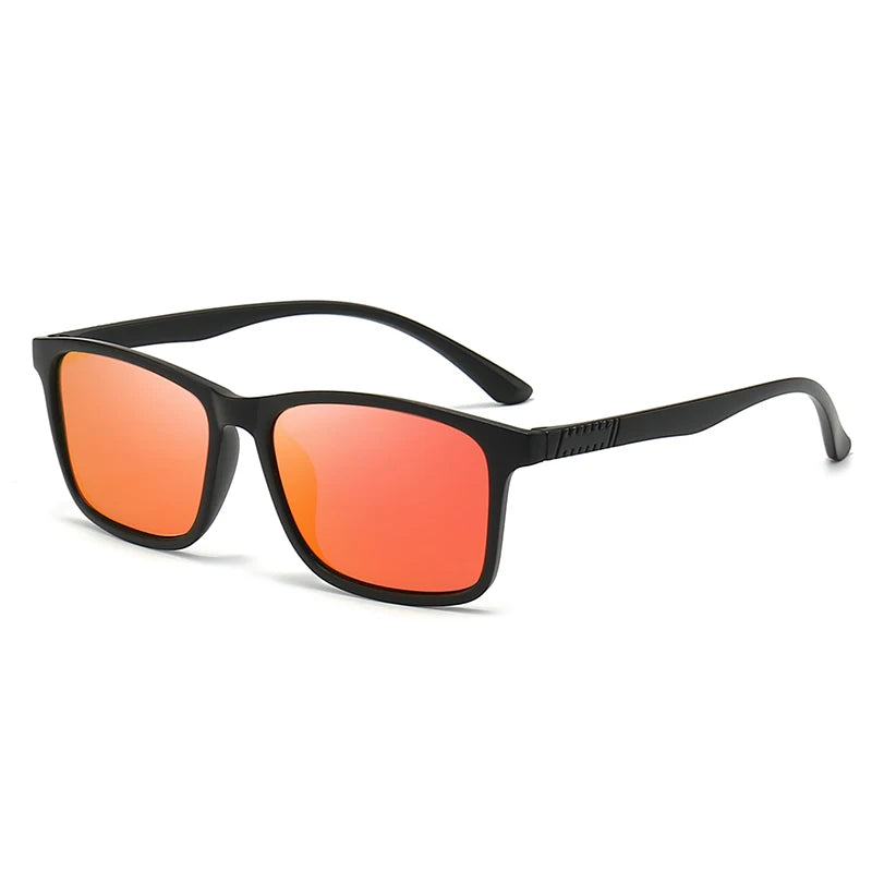 Vintage Polarized Square Sunglasses - UV400 Anti-Glare