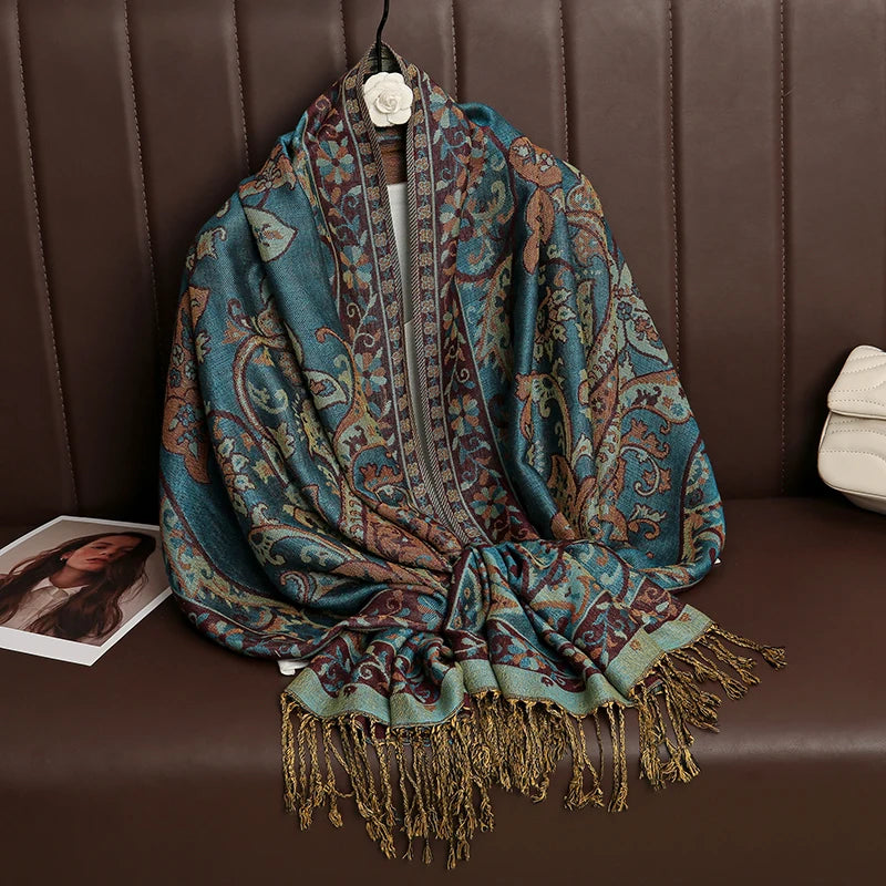 Luxury Cashmere Pashmina Shawl - Elegant Winter Wrap