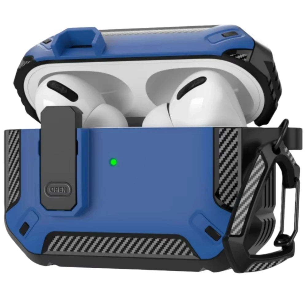 Premium AirPods Pro 3 Military Case - Camo Green with Lock