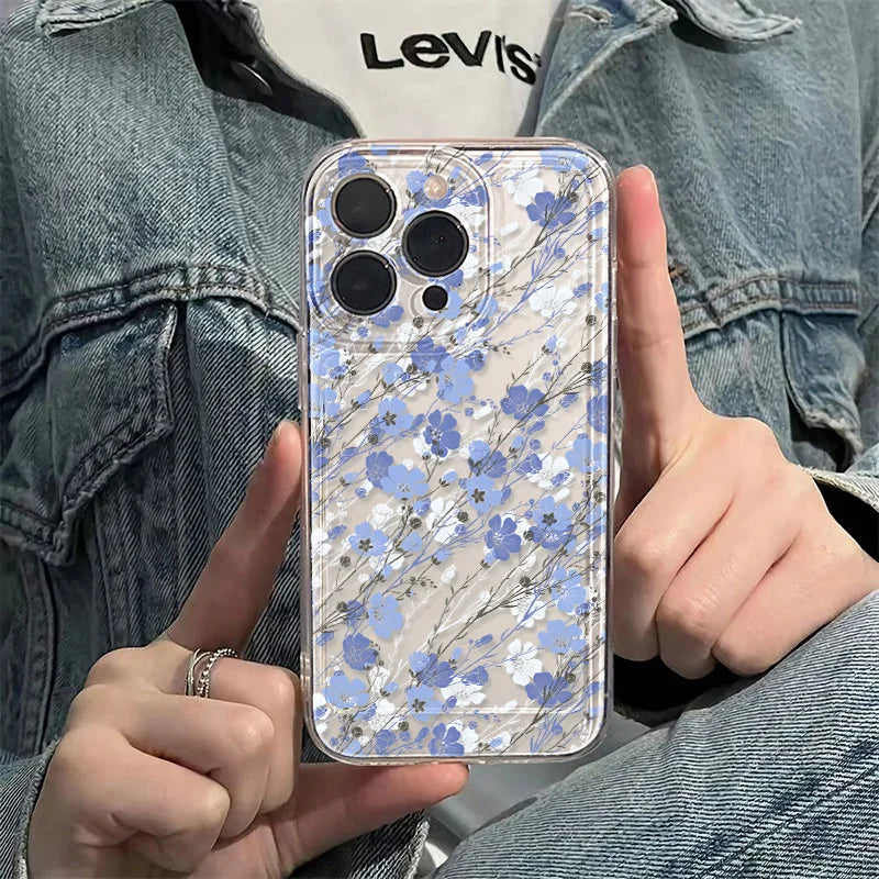 Premium Flower iPhone Case - Clear Shockproof Protection