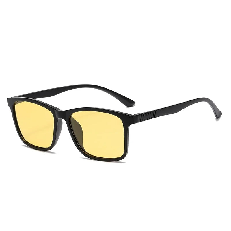 Vintage Polarized Square Sunglasses - UV400 Anti-Glare
