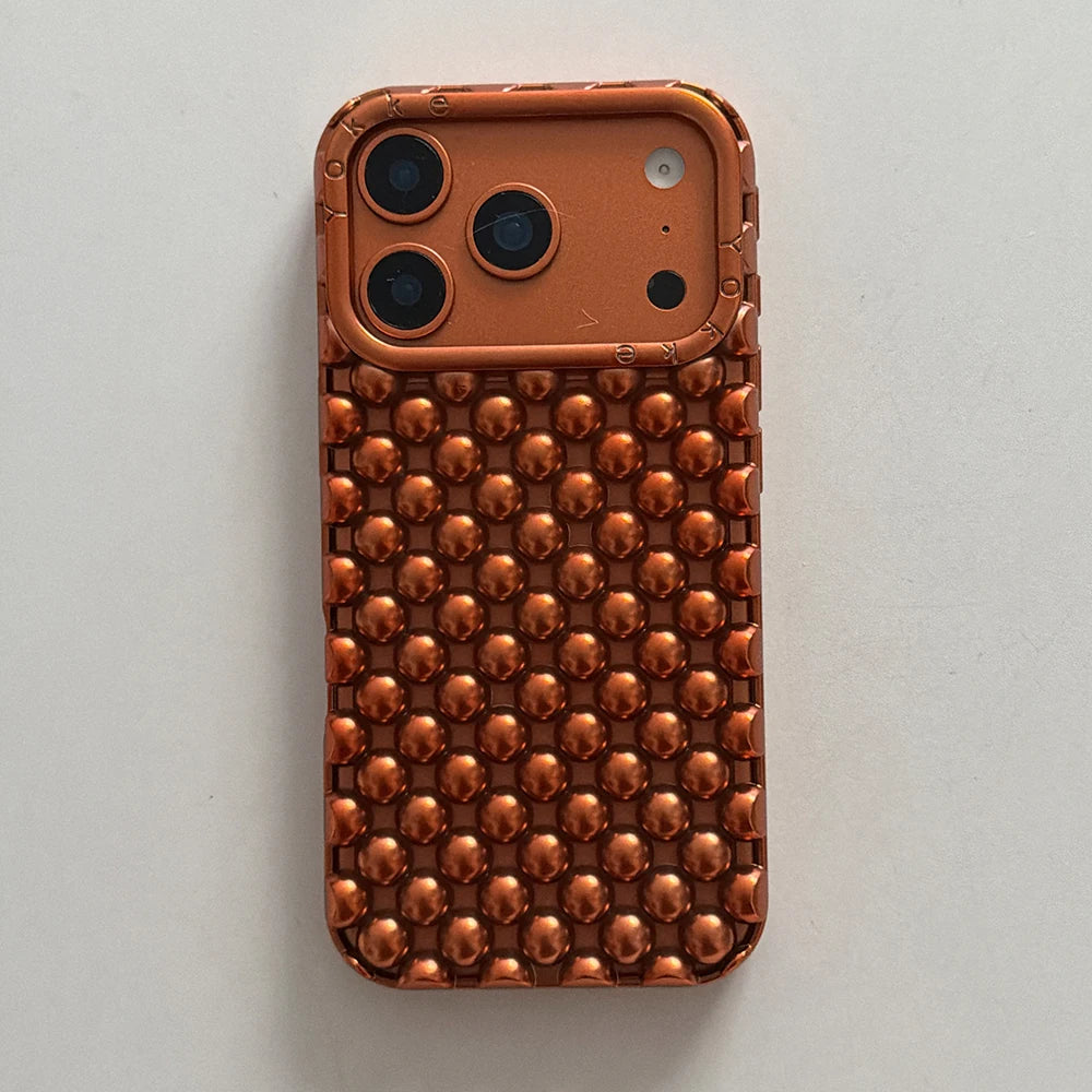Elegant iPhone Pearl Case - Shockproof Silicone