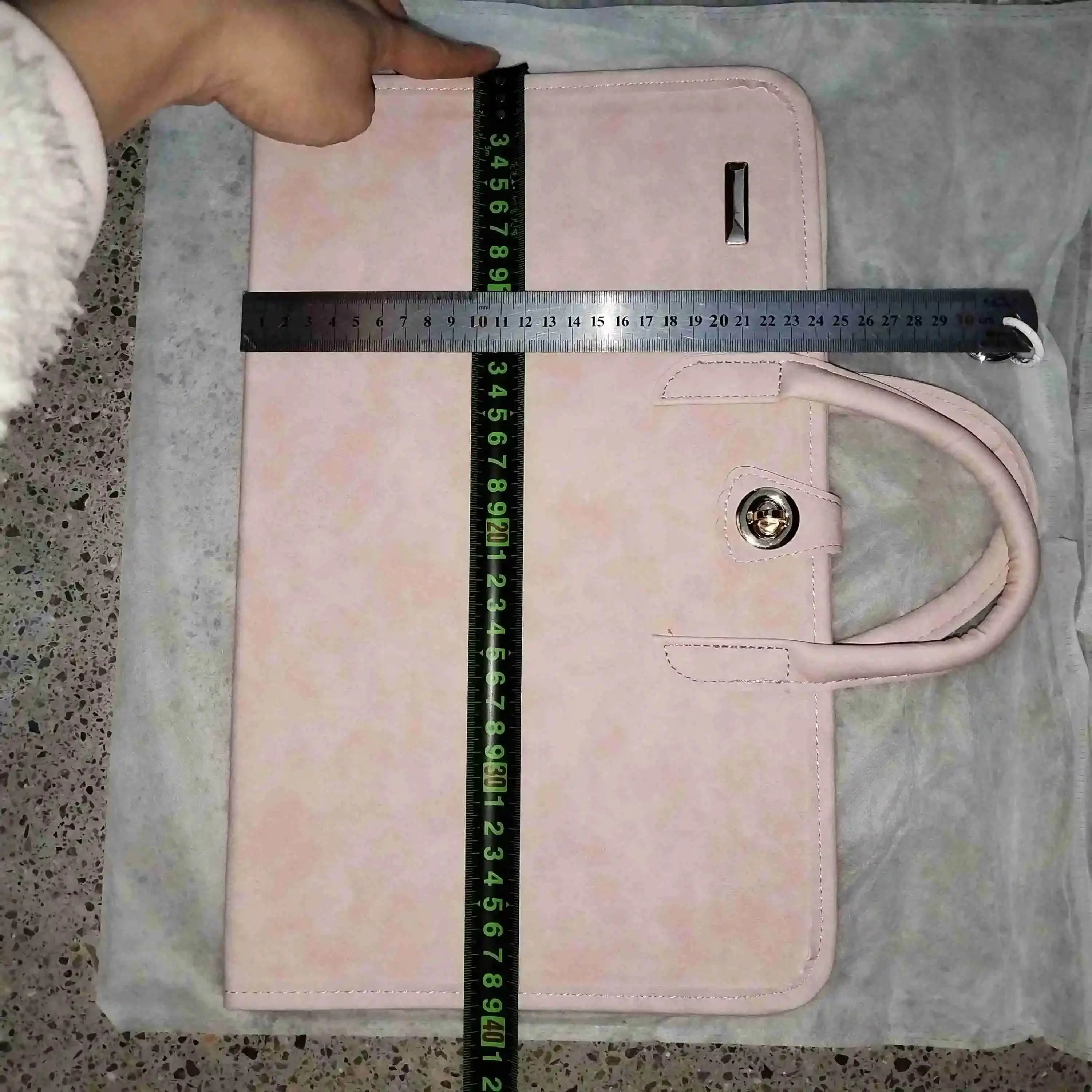 Premium Pink Laptop Sleeve with Handle - PU Protective Case