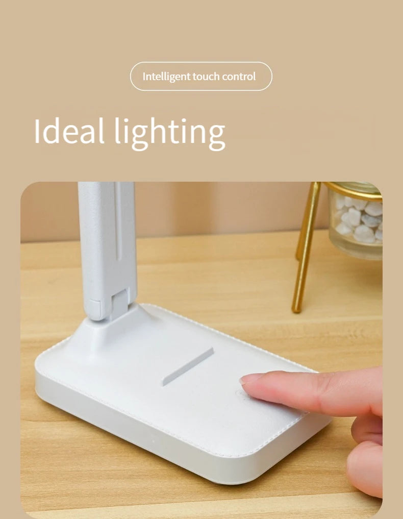 Premium Foldable Eye Protection Desk Lamp - USB & Plug-in