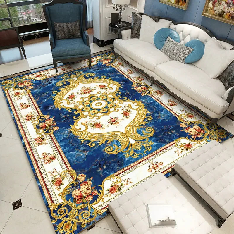 Plush Flannel Luxury Living Room Rug - European Home Decor